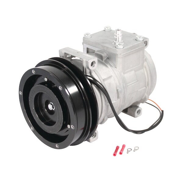 A & I Products Compressor, New, Denso Style w/ Clutch 10.5" x7.5" x7.5" A-RE55422 - main
